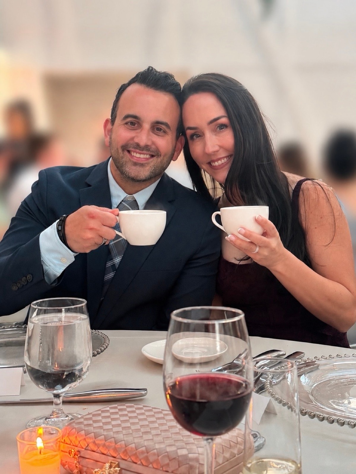 Gene and his wife at a dinner
